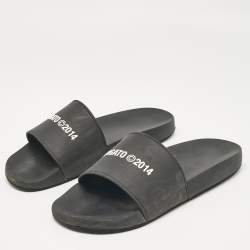 Axel Arigato Black Rubber Pool Slides Size 42