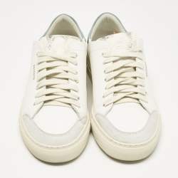 Axel Arigato White Leather and Suede Clean 90 Sneakers Size 40