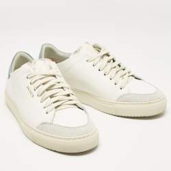 Axel Arigato White Leather and Suede Clean 90 Sneakers Size 40