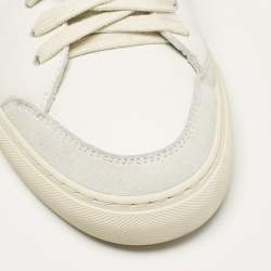 Axel Arigato White Leather and Suede Clean 90 Sneakers Size 40
