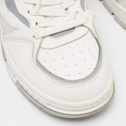 Axel Arigato White/Grey Leather and Suede Lace Up Sneakers Size 42