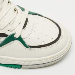 Axel Arigato White/Green Leather and Suede Astro Low Top Sneakers Size 41