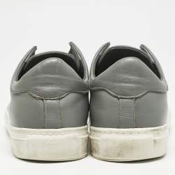 Axel Arigato Grey Leather Clean 90 Low Top Sneakers Size 43