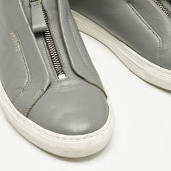Axel Arigato Grey Leather Clean 90 Low Top Sneakers Size 43