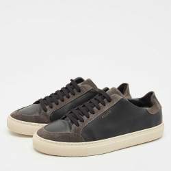 Axel Arigato Black Leather and Suede Clean 90 Low Top Sneakers Size 42