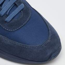 Pre Owned Axel Arigato Blue Fabric and Suede Genesis Vintage Runner Sneakers Size 44