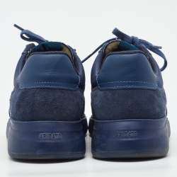 Pre Owned Axel Arigato Blue Fabric and Suede Genesis Vintage Runner Sneakers Size 44