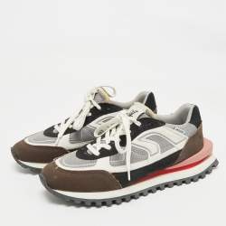 Pre Owned Axel Arigato Tricolor Mesh and Canvas Sonar Low Top Sneakers Size 44