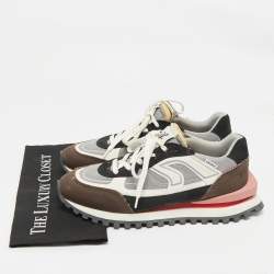 Pre Owned Axel Arigato Tricolor Mesh and Canvas Sonar Low Top Sneakers Size 44