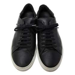 Axel Arigato Black Leather Lace Up Sneakers Size 42