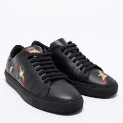 Axel Arigato Black Leather Clean 90 Bee Bird Low Top Sneakers Size 44