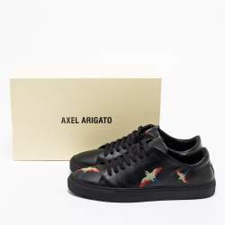 Axel Arigato Black Leather Clean 90 Bee Bird Low Top Sneakers Size 44