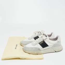 Pre Owned Axel Arigato Tricolor Suede, Canvas and Leather Low Top Sneakers Size 44