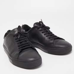 Axel Arigato Black Leather Clean Low Top Sneakers Size 41