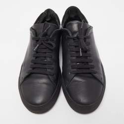 Axel Arigato Black Leather Clean Low Top Sneakers Size 41