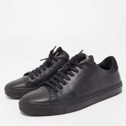 Axel Arigato Black Leather Clean Low Top Sneakers Size 41