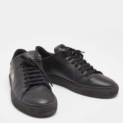 Axel Arigato Black Leather Clean Bird Low Top Sneakers Size 46