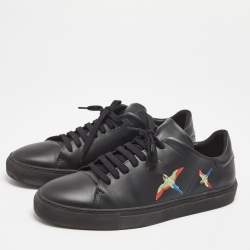 Axel Arigato Black Leather Clean Bird Low Top Sneakers Size 46