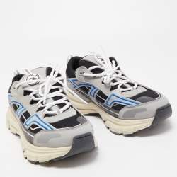 Axel Arigato Grey/Black Micro Mesh and Leather Marathon R Trail Low Top sneakers Size 43