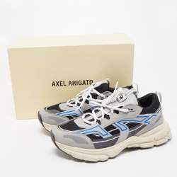 Axel Arigato Grey/Black Micro Mesh and Leather Marathon R Trail Low Top sneakers Size 43