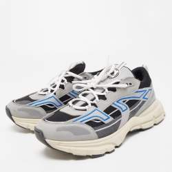 Axel Arigato Grey/Black Micro Mesh and Leather Marathon R Trail Low Top sneakers Size 43