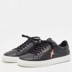 Axel Arigato Black Leather Low Top Sneakers Size 40