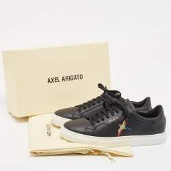 Axel Arigato Black Leather Low Top Sneakers Size 40