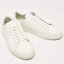 Axel Arigato White Leather Low Top Sneakers Size 43