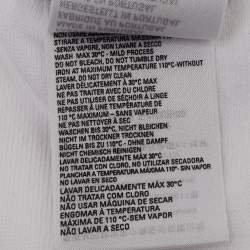 Pre Owned Balenciaga White Political Tennis Cotton Knit Socks L