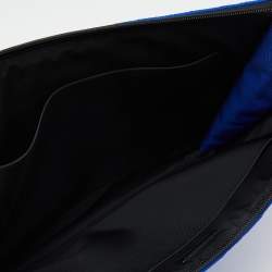Balenciaga Blue Quilted Nylon Explorer Laptop Case
