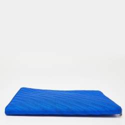 Balenciaga Blue Quilted Nylon Explorer Laptop Case