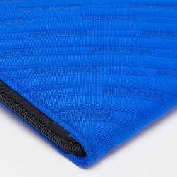 Balenciaga Blue Quilted Nylon Explorer Laptop Case