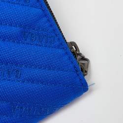 Balenciaga Blue Quilted Nylon Explorer Laptop Case