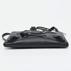 Pre Owned Balenciaga Black Leather Neo Classic Clutch