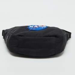 Balenciaga Black Fabric NASA Space Waist Bag