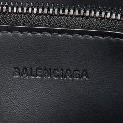 Balenciaga Black Leather Hourglass XL Belt Pack Bag