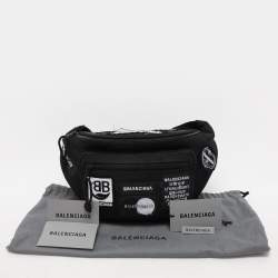 Balenciaga Black Nylon Explorer Belt Bag