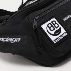Balenciaga Black Nylon Explorer Belt Bag
