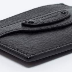 Pre Owned Balenciaga Black Leather Neo Classic Card Holder