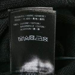 Pre Owned Balenciaga Black Cotton Knit Crew Neck Sweatshirt S