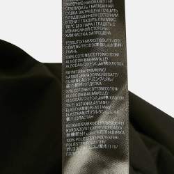 Pre Owned Balenciaga Black Flip Logo Embroidered Cotton Oversized T-Shirt M
