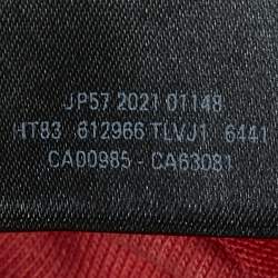 Pre Owned Balenciaga Unisex Red Logo Print Jersey Distressed T-Shirt M