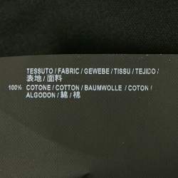 Pre Owned Balenciaga Black Cotton Long Sleeve Shirt M