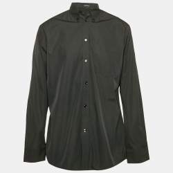 Balenciaga Black Cotton Long Sleeve Shirt M