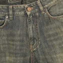 Balenciaga Unisex Blue Faded Raw Edge Shorts M
