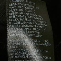 Pre Owned Balenciaga Back Flip Logo Embroidery Cotton Oversized Unisex T-Shirt XS