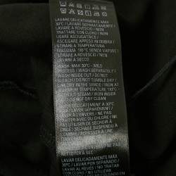 Pre Owned Balenciaga Back Flip Logo Embroidery Cotton Oversized Unisex T-Shirt XS