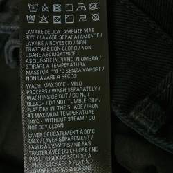 Pre Owned Balenciaga Unisex Black Denim Raw Edge Shorts M Waist 29"