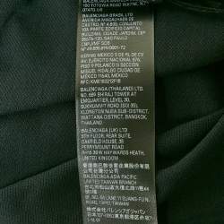 Pre Owned قميص بالنسياجا للرجال والنساء داكن أزرق لحملة سياسية بولو بيكيه مقاس وسط