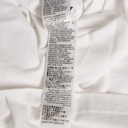 Pre Owned Balenciaga White WFP Printed Cotton Knit T-Shirt L